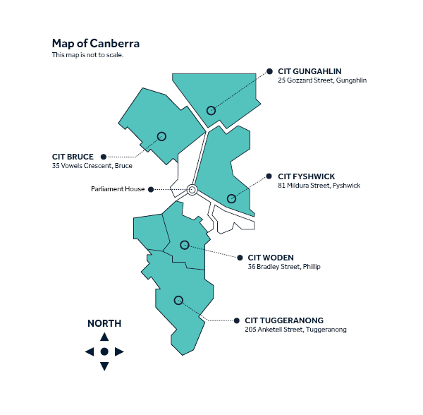 CIT campus locations map