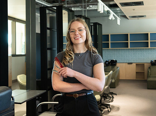 CIT Hair and beauty student