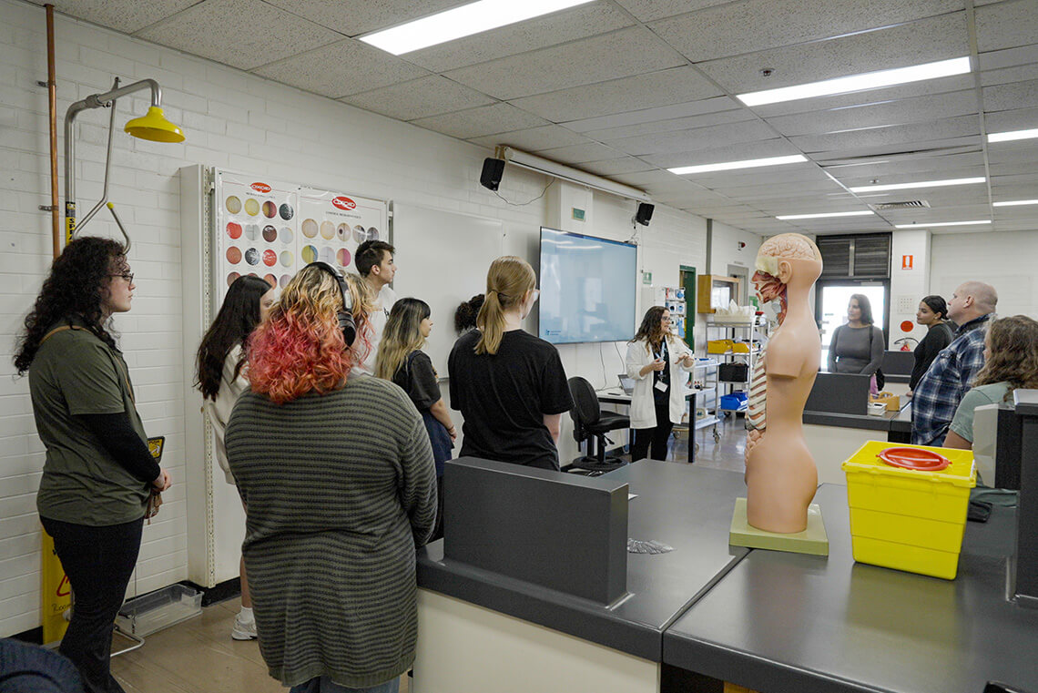 Students touring a CIT campus