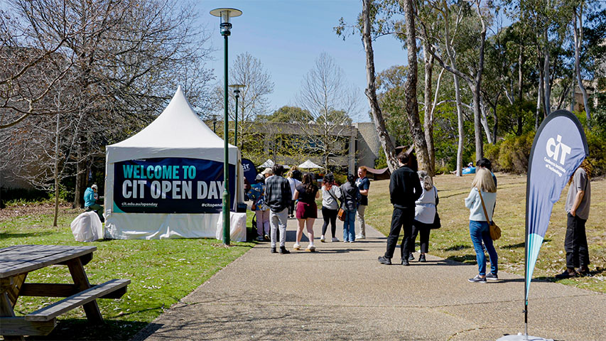 Students at CIT Open Day
