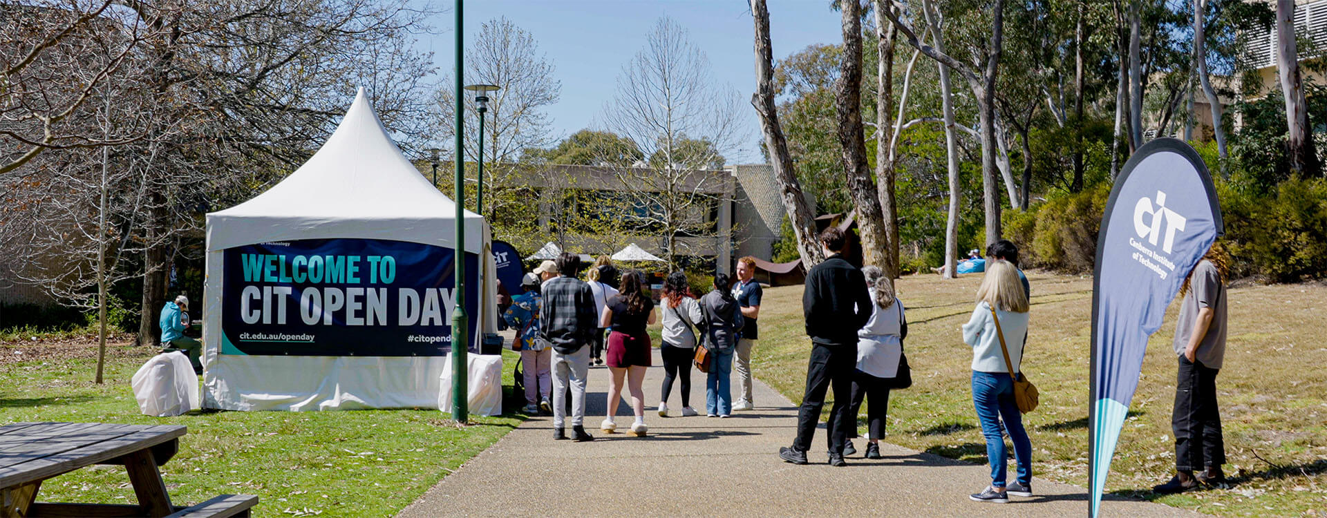 Students at CIT Open Day stall