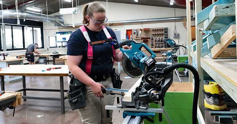 Kira CIT carpentry and building student WorldSkills image