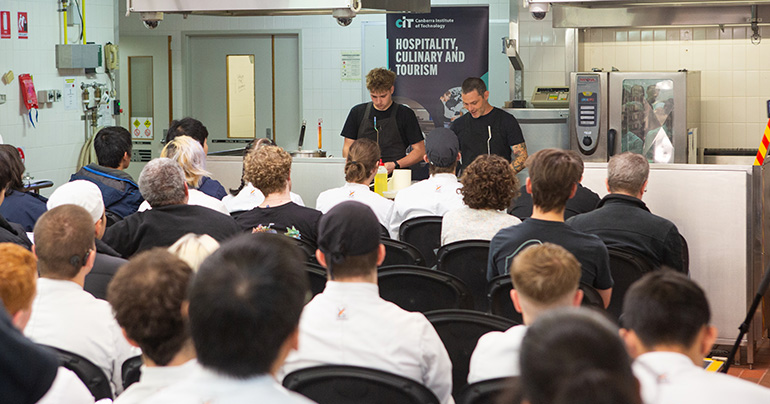 CIT students in masterclass